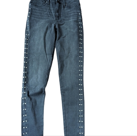 NWOT...LEVIS..MILE HIGH SUPER SKINNY STUDDED WOMEN'S JEANS... Size 26 - Picture 4 of 11